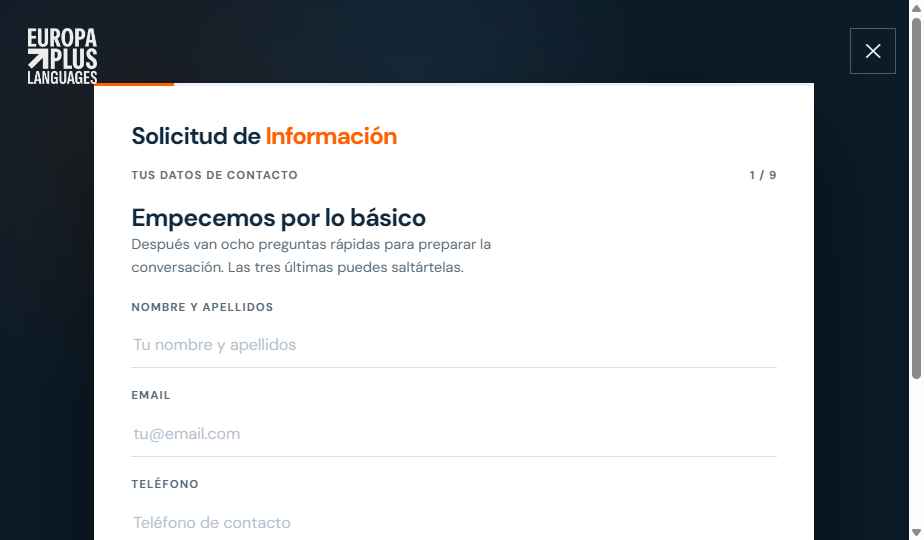 Formulario de solicitud de información