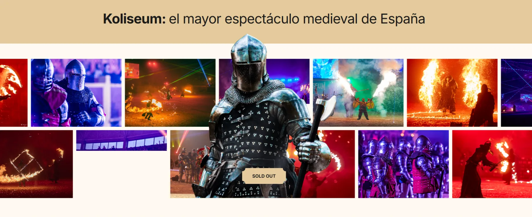 La galería del espectáculo, montada para vender la experiencia.